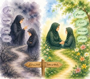 مقایسه دو مسیر دعوت به حجاب